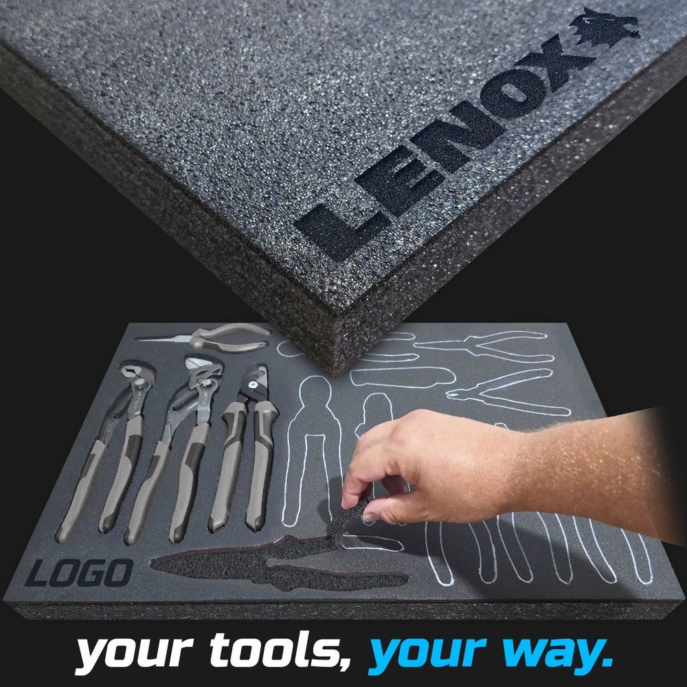 LENOX shadow foam tool tray insert storage organizer toolbox tool kit set