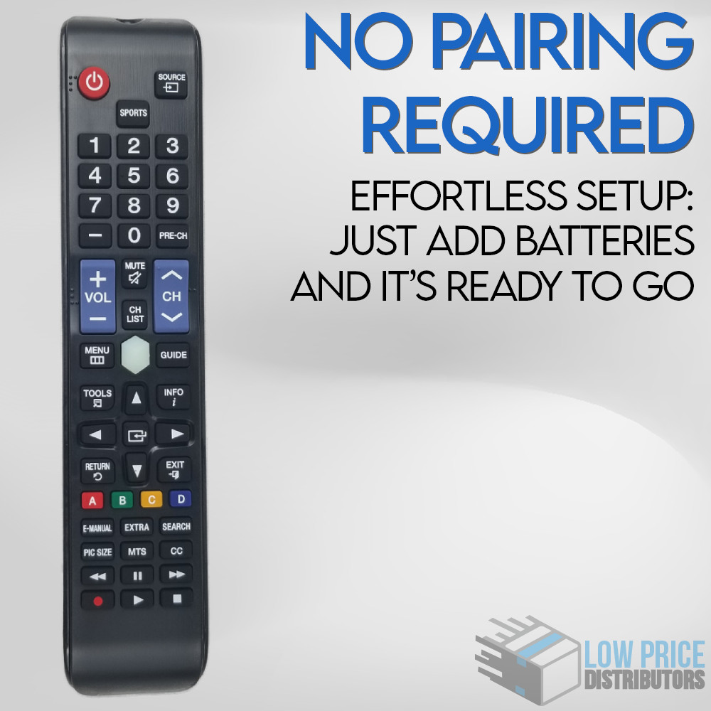 Replacement Remote for All Samsung Smart TV Models Works Fast