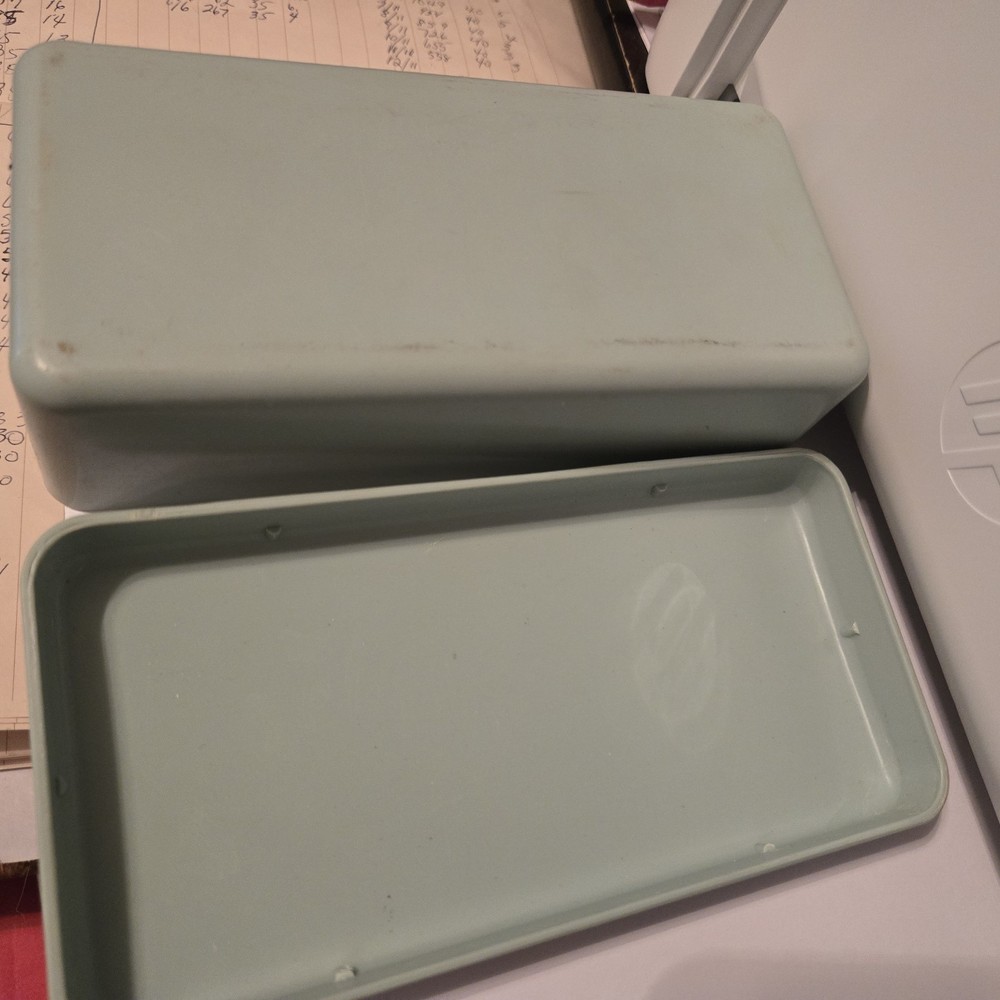 Vintage Sewing Machine Plastic Storage Case Box