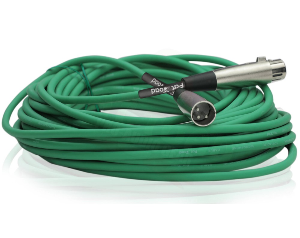 (12 PACK) 50FT XLR Microphone Cables | FAT TOAD Extension Studio Music Recording