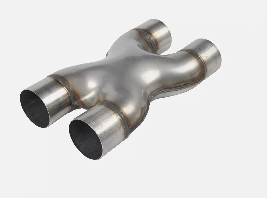 X-pipe 3" Universal exhaust pipe 304 stainless steel
