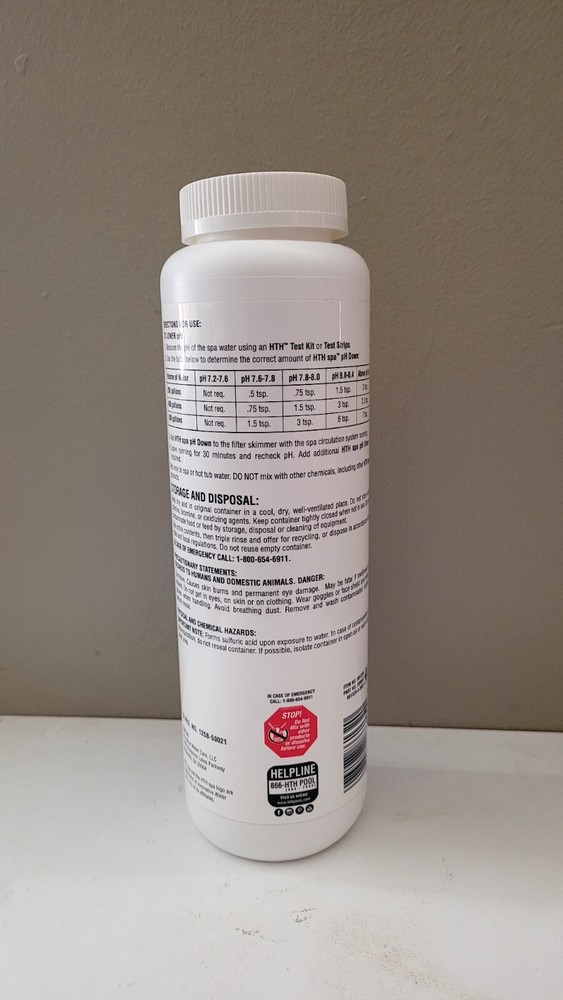 Hth Ph Decreaser 2.5lb New