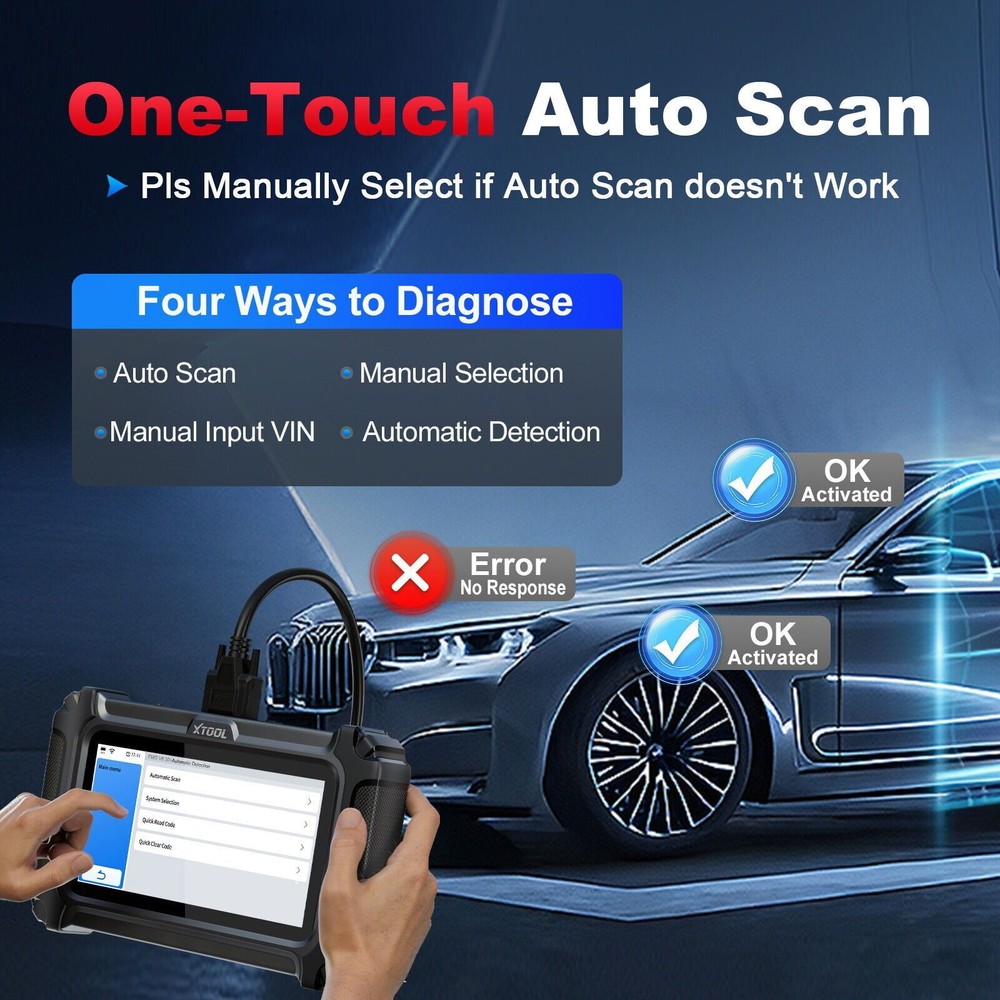 XTOOL D5S Auto OBD2 Scanner Engine Transmission Diagnostic Tool Live Data Graph
