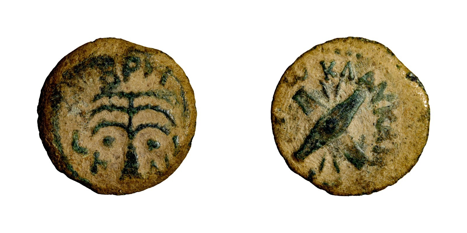 The Roman Governors of Judaea JUDAEA. Claudius. 41-54 CE. Æ Prutah Jerusalem