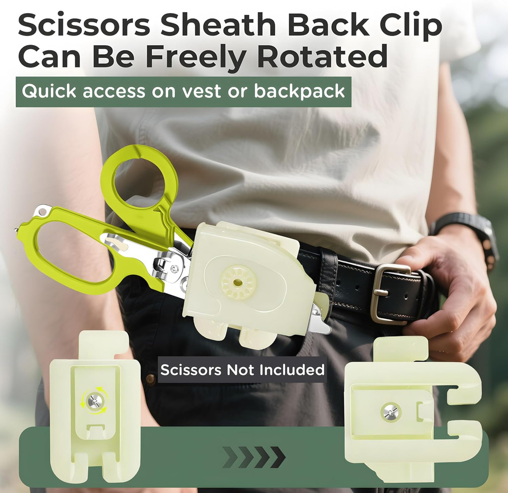 Tactical Foldable Trauma Shears Holsters 2Pack,Emergency Response Shears sheaths