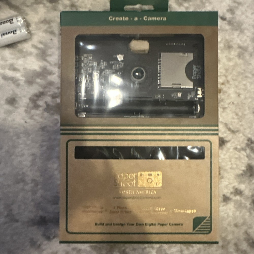 Paper Shoot Camera Kit Bundle With Case, Micro SD Batteries