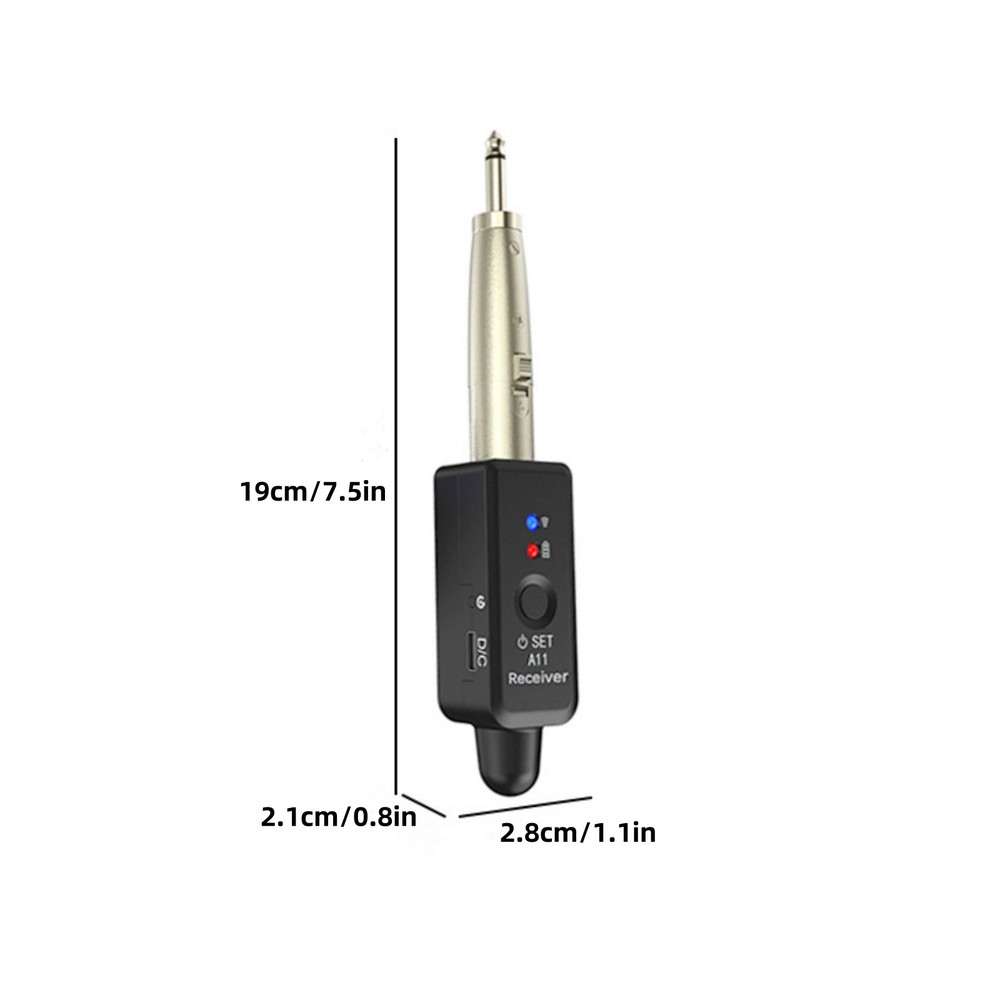 1set Professional Microphone Transmitter&Receiver 24-bit/48kHz UHF XLR Adapter