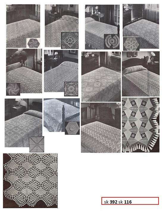 Vintage Patterns Bedspreads,Tablecloths Doilies 45 pattern choices same day mail