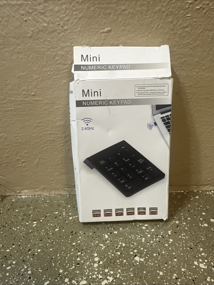 Mini - Wireless 2.4 GHz Ultra Slim Ergonomic Numeric Keypad