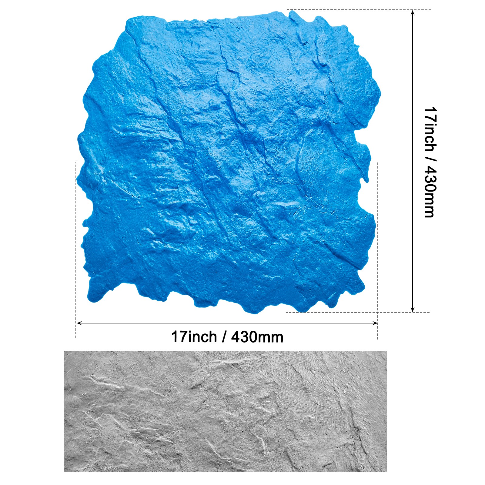 Concrete Stamps Mat 18 x 18 in Concrete Texturing Skin Polyurethane Stamp