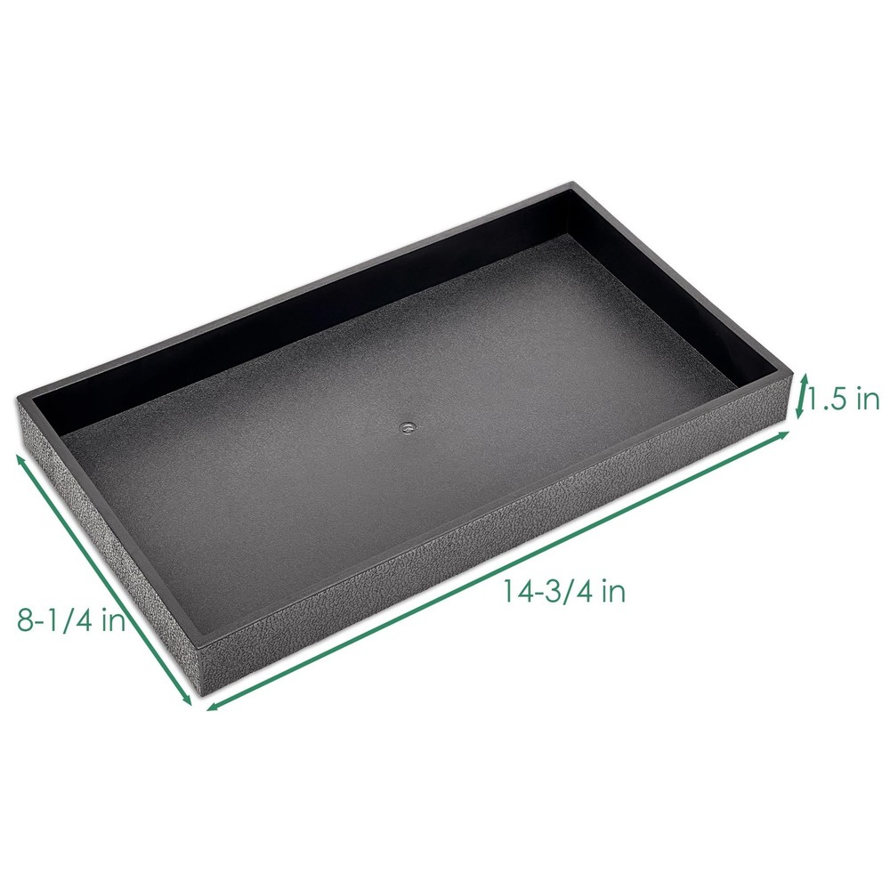 1.5" Stackable Plastic Jewelry Tray - Fit Full Size Inserts - Organizing Ring...