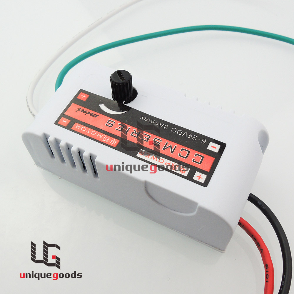 12V 2A DC Motor Speed Switch Controller Reversible For Brushless Fan