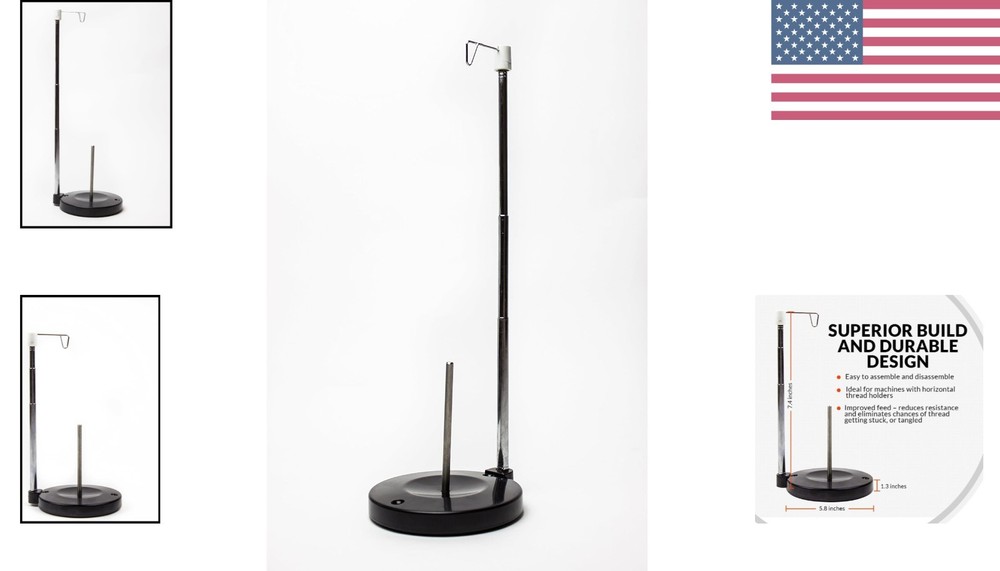 Sturdy Adjustable Spool Holder for Easy Thread Management & Optimal Performance