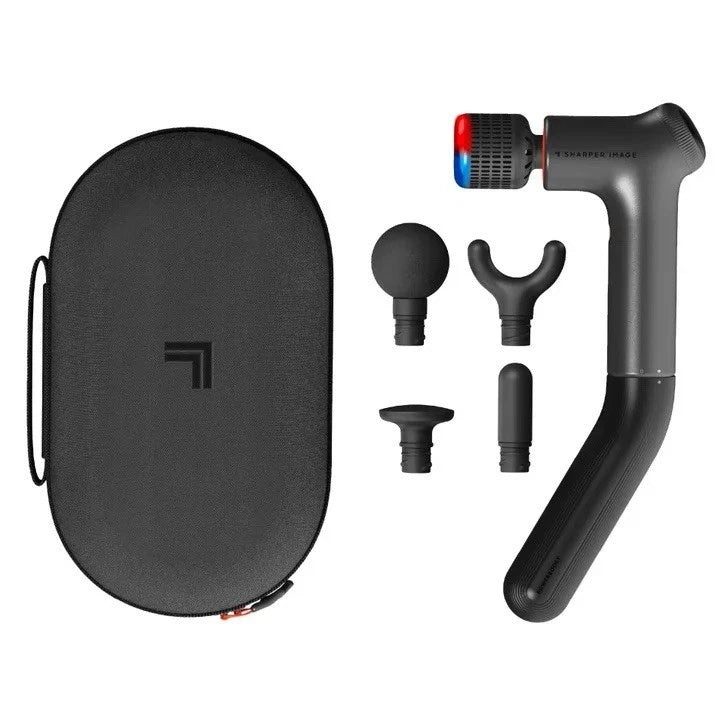 Sharper Image Power Percussion Massager Hot Cold Reach Deep Tissue Kit Set!