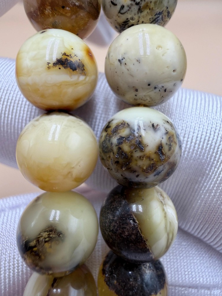 مسباح كهرمان بلطيقي أُوريو حر Natural Baltic Amber Misbaha (Oreo)