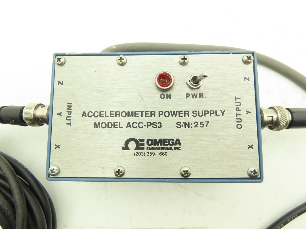 Omega Engineering ACC-PS3 Accelerometer Power Supply Module With Cord 359-1660
