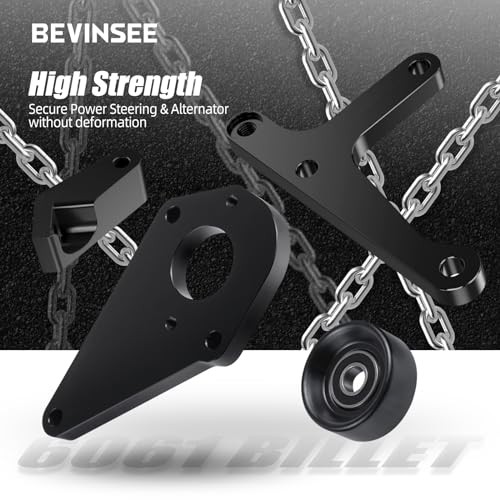 LS Power Steering Pump Alternator Low Mount Bracket Compatible with Camaro