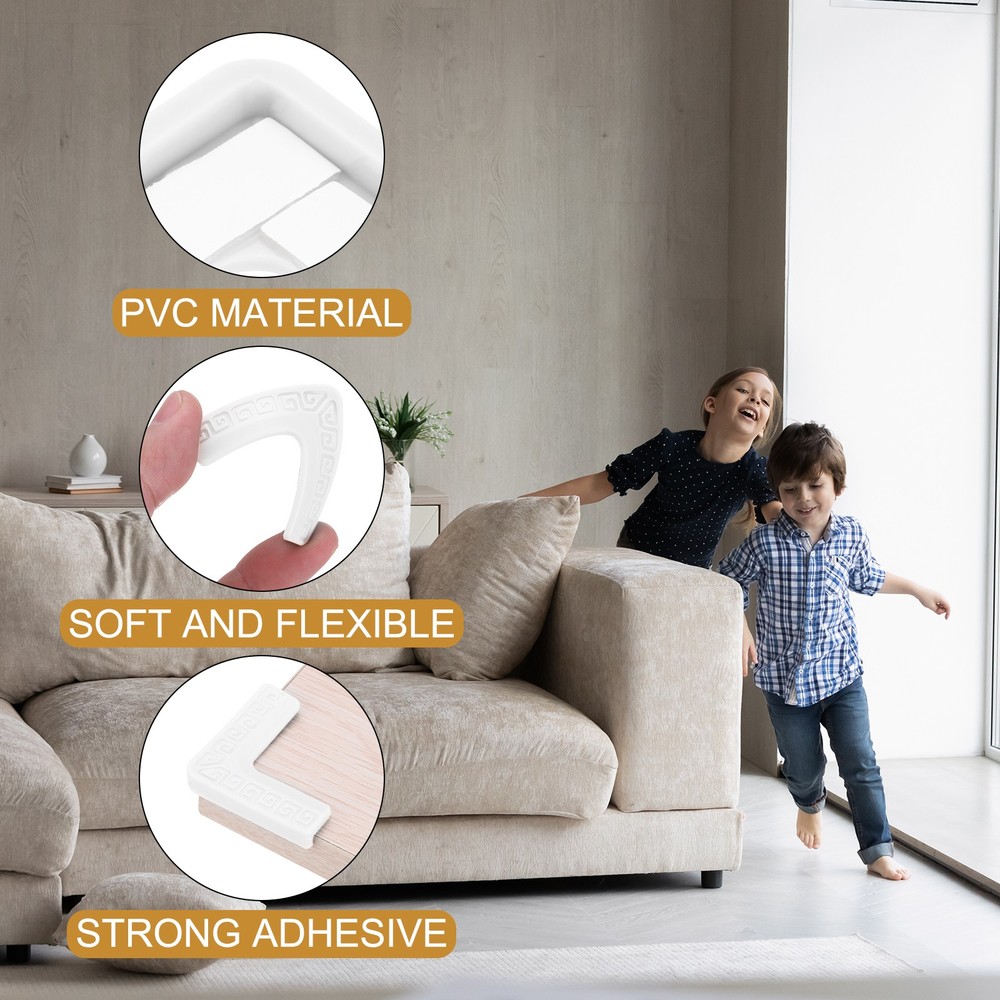 Corner Protectors 12Pcs Table Corner Protectors(White)