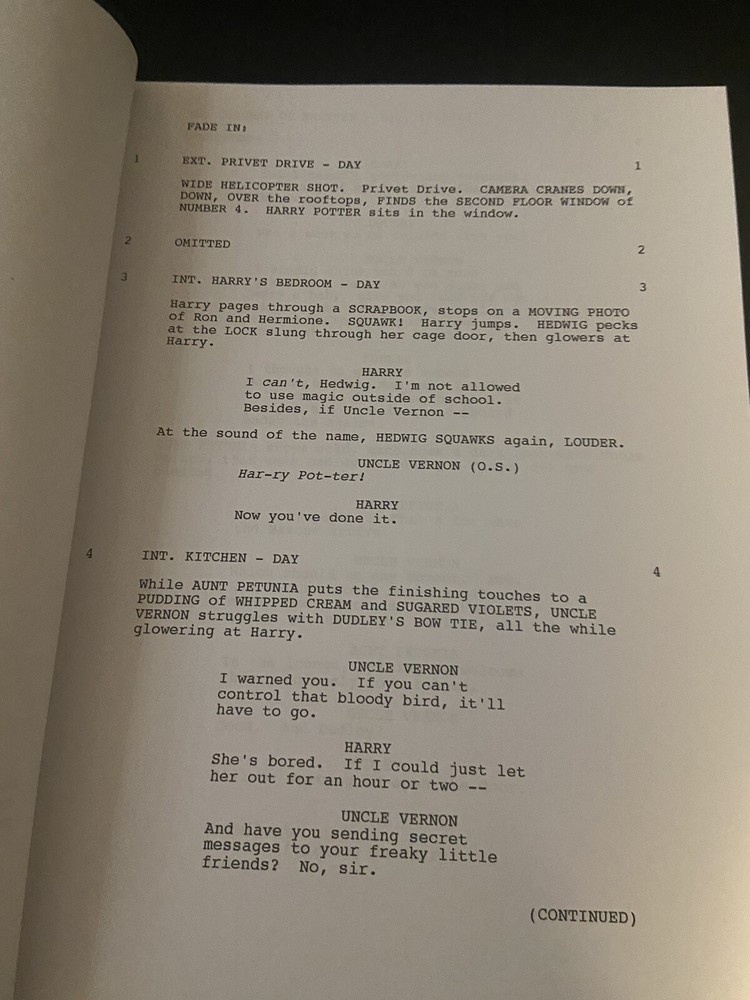 Warner Bros.™ HARRY POTTER SERIES Complete Collection SCREENPLAY Full Script Set