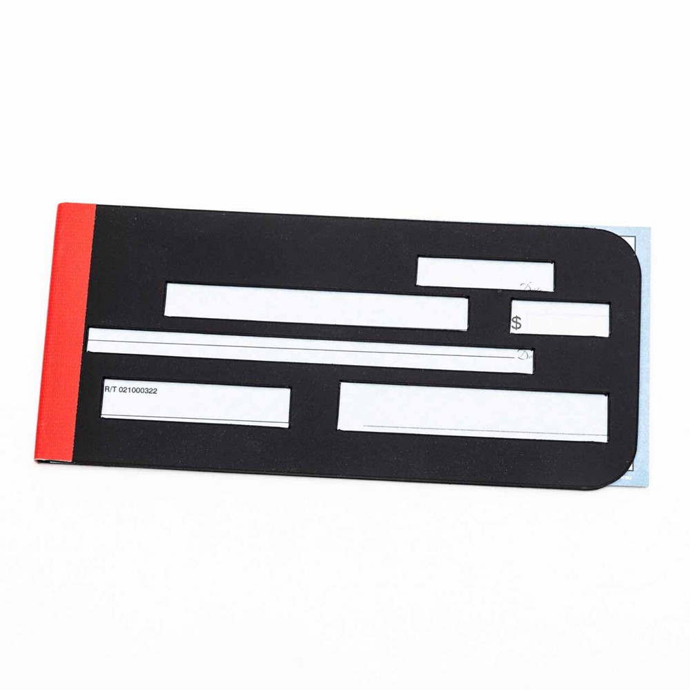 Pocket Check Writing Guide - Low Vision, Writing Template, Durable, Write Checks