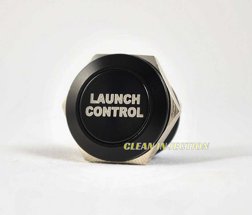 BLACK 19MM LAUNCH CONTROL Momentary activation Push Button anti lag 2 step