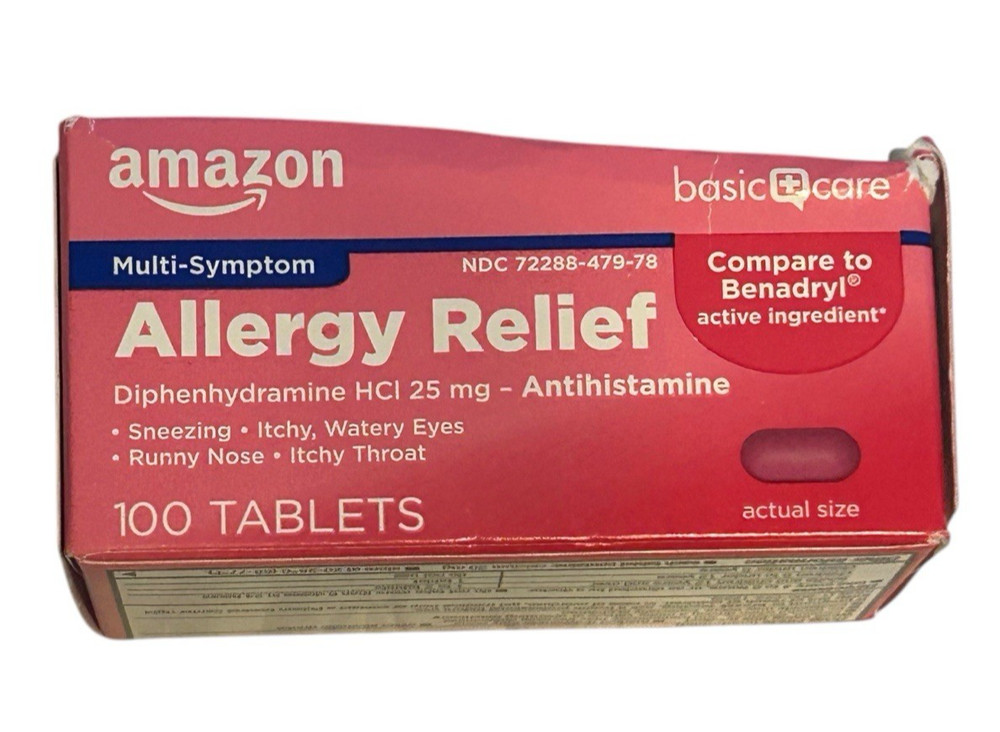 Multi-Symptom Allergy Relief - 100 Tablets - Ex: 5/26
