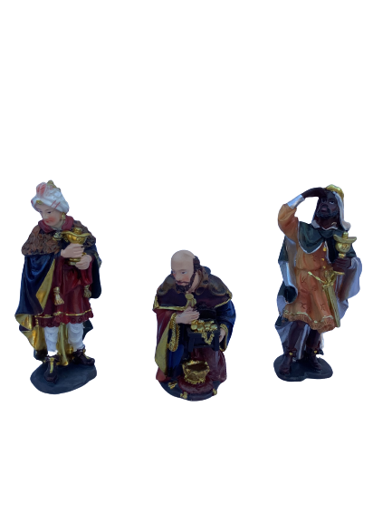 Mini 4" Nacimiento set/ Nativity Set 11 Figures Complete Set Navidad
