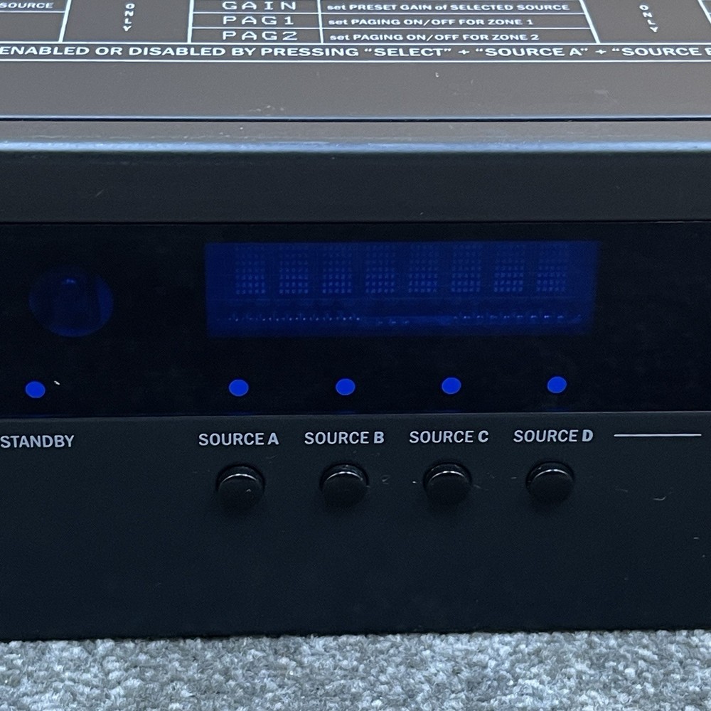 Apart Concept 1 - 2-Zone Professional Digital Amplifier RS232 Control *Working*