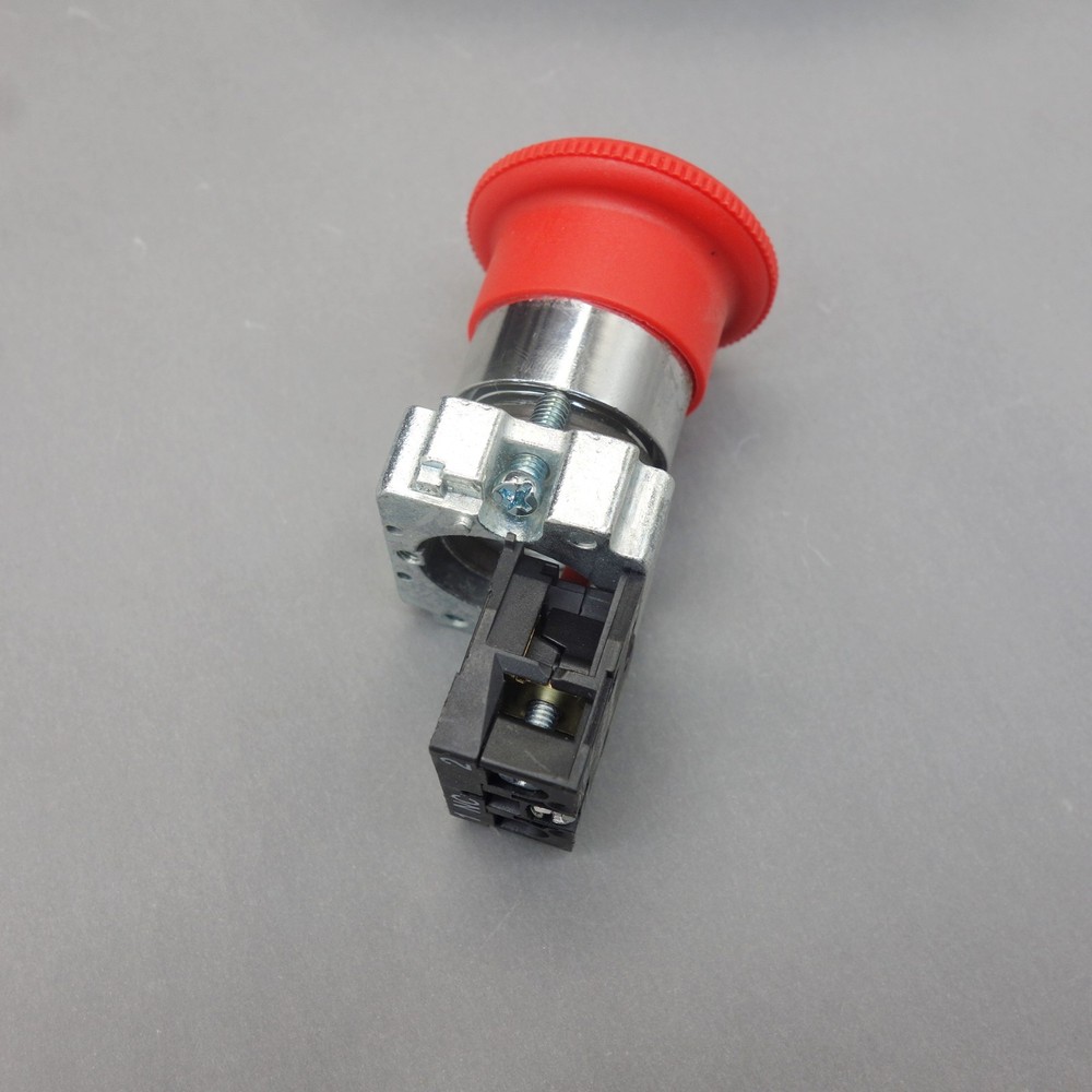 5PCS Twist Release Emergency Stop Mushroom Push Button Switch Fits XB2-BS542