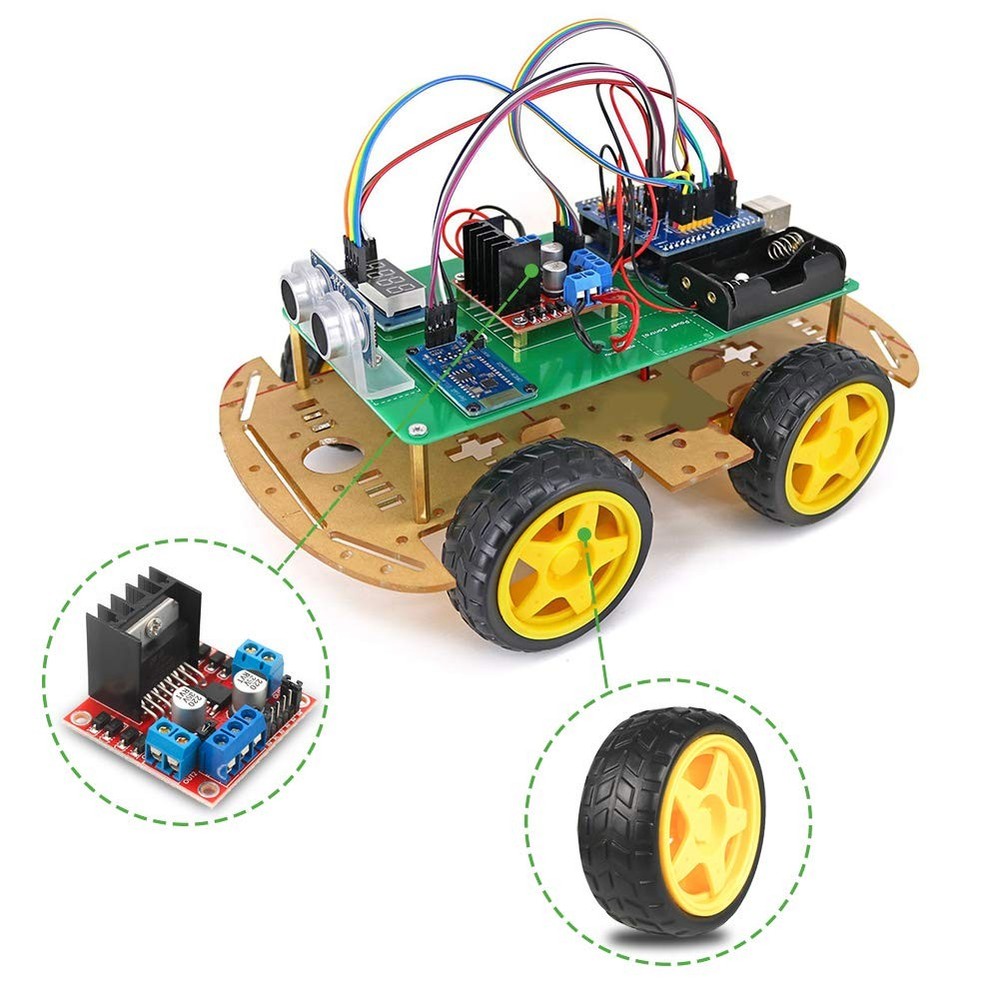 L298N Motor Drive Controller Board Stepper Motor Control Module Dual H-Bridge...