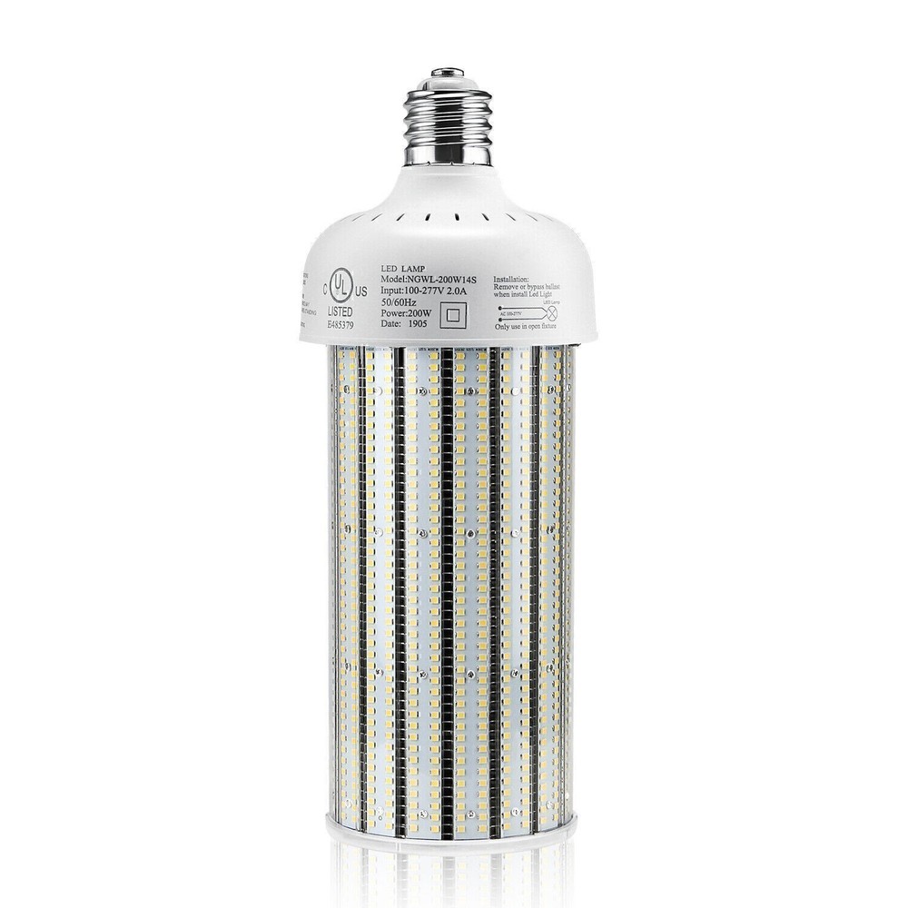 250W LED Corn Light Bulb E39 Mogul Base Bulbs Warehouse Workshop Lighting 5000K