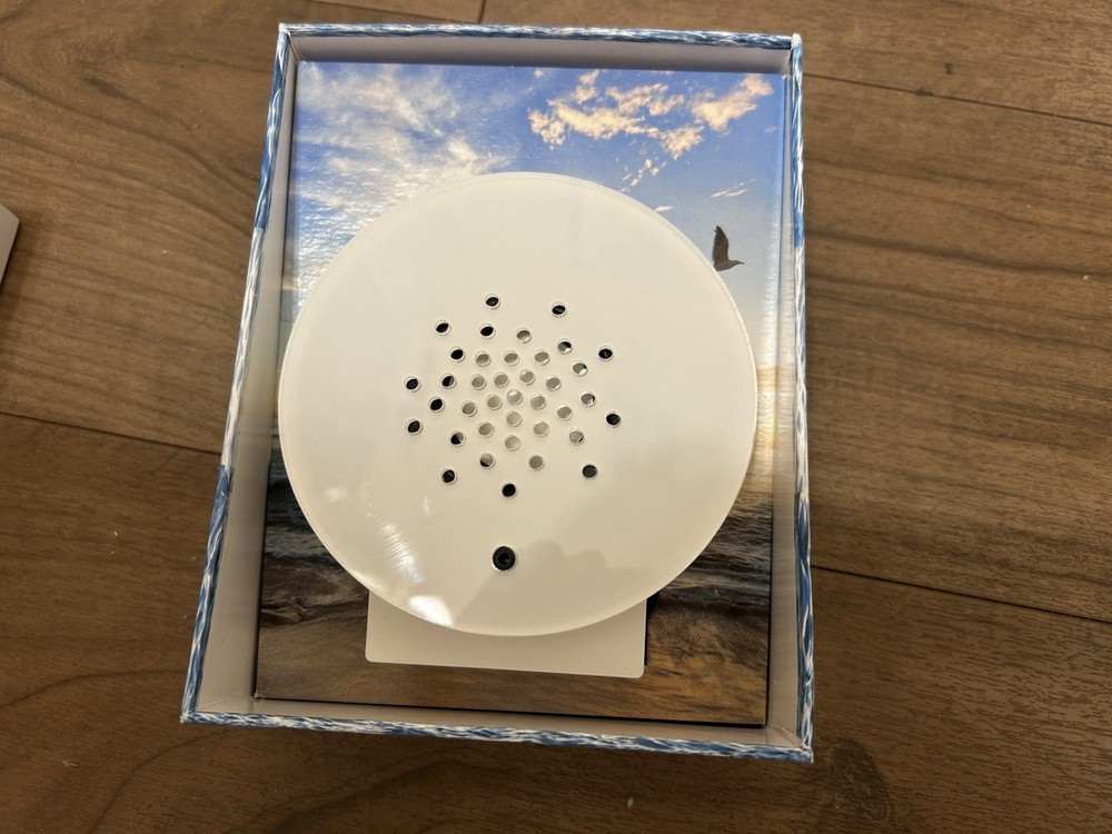 Relaxound Oceanbox Nature Ocean Sounds Box Motion Sensor, opened box.
