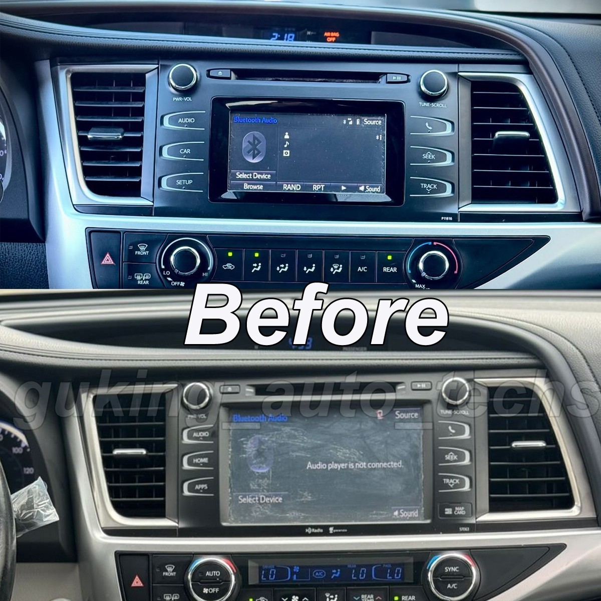 CarPlay For 2014-2019 Toyota Highlander 9.7" Android 13 Car FM Radio GPS Stereo