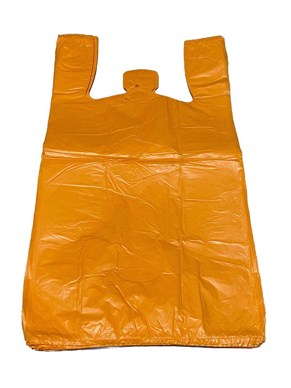 Bags 1/6 Large 21 x 6.5 x 11.5 Orange T-Shirt Plastic Grocery Shopping Bags 0.51