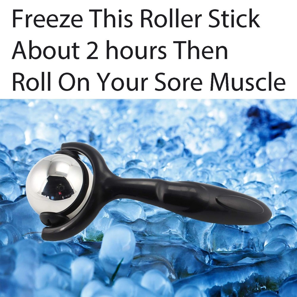 Roller Massage Ball - Ergonomic Handle Cold Warm Compression Temperature Keep...