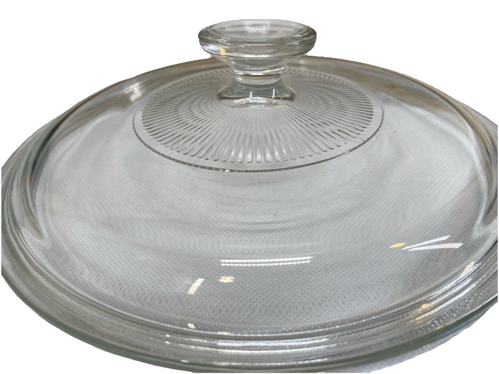 Pyrex (34) G1CA 8 7/8” Outer 8 1/4 Inner Round Glass Lid