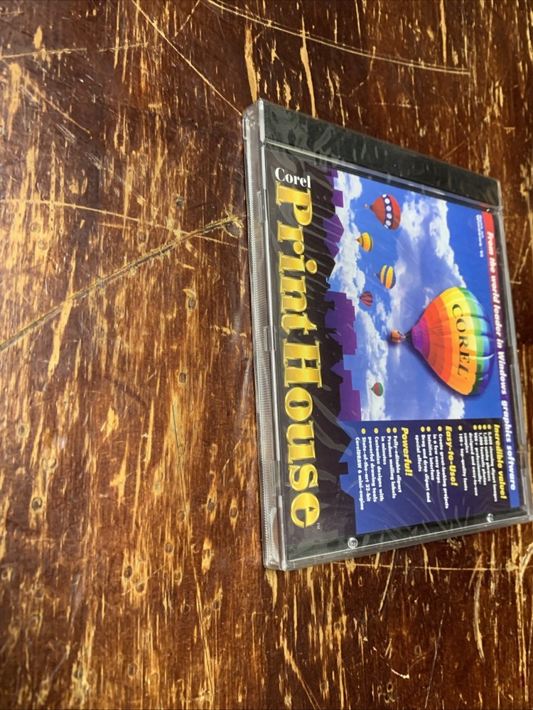 Corel Print House Computer CD - Windows 95 Disc ( New Sealed )