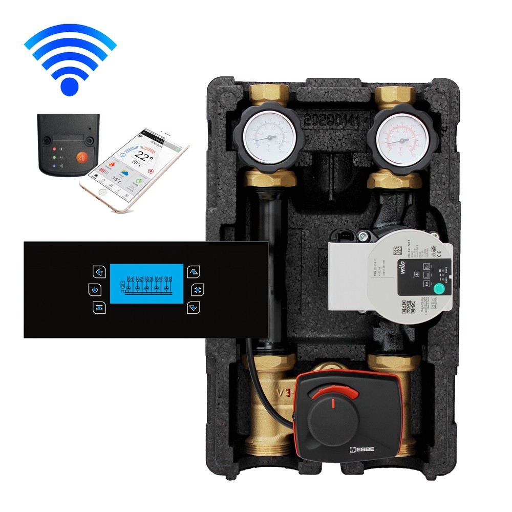 Heating Circuit 3 Way Pump Assembly Wilo With Touch Control And Wlan-Modul App