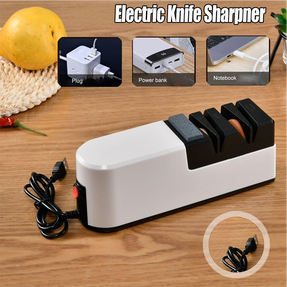 Electric Knife Sharpener Professional Kitchen Sharpening Stone Grinder knives