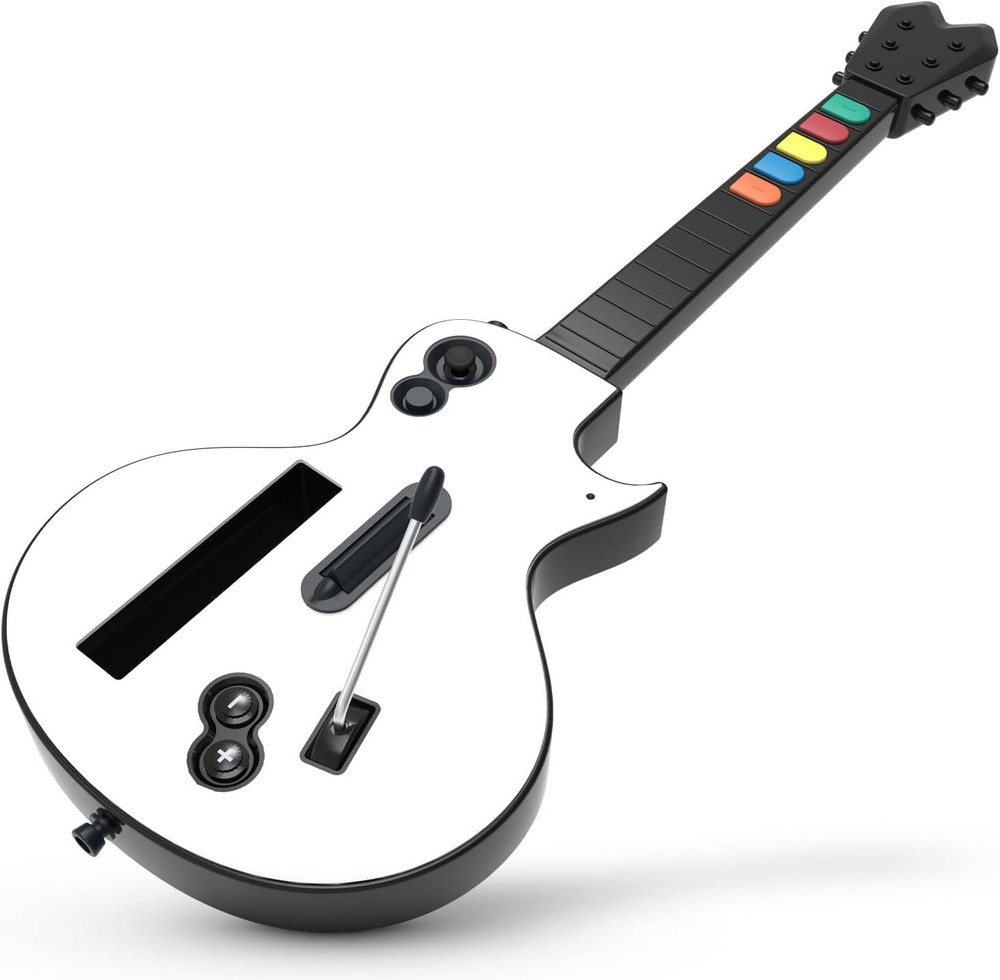 Hyperkin - Hyper Strummer - Wireless Wii Guitar Controller with Strap - White