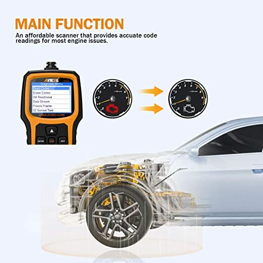 ANCEL AD410 Check Engine Fault OBD2 Diagnostic Scan Tool Automotive Code Reader