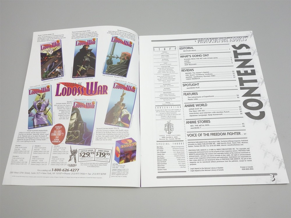 Protoculture Addicts (Ianus Publications): Issue # 33