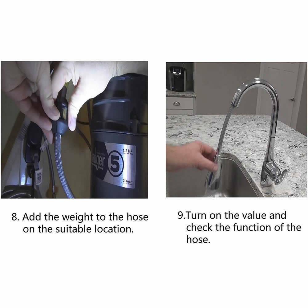 For 150259 Part | Pull Down Kitchen faucet replacement Hose(Chrome)