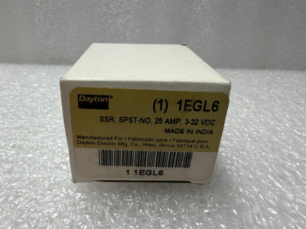 New Dayton Solid State Relay 1EGl6 Input, 4-32VDC NIB