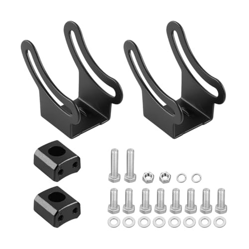 2PCS Car LED Light Bar Slide Mounting Brackets Kit, Adjustable Bottom Style2