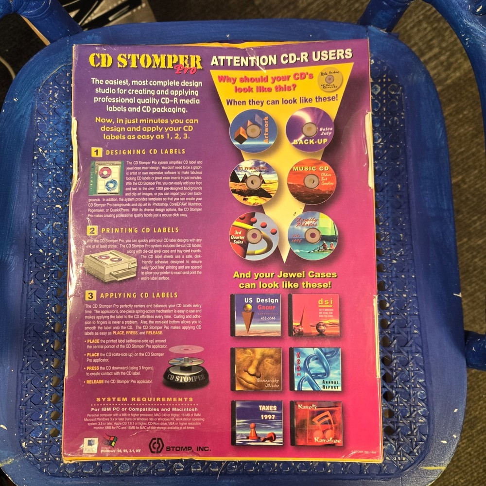 CD STOMPER PRO CD LABELLING SYSTEM NEW AND UNSEALED