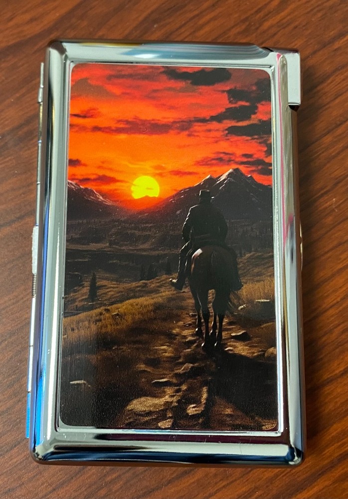 Ride Off  Cigarette Case with lighter ID Holder Wallet