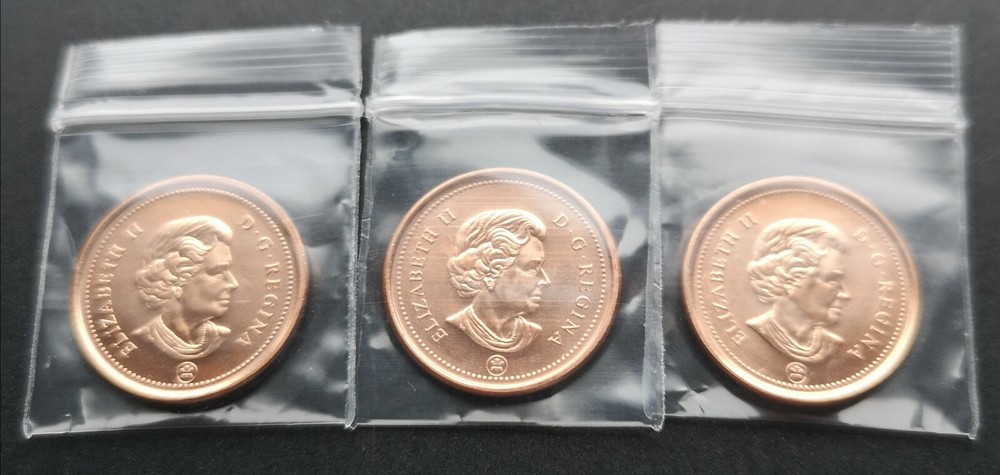***CANADA 2007 - 2008 - 2009 MAGNETIC ONE CENT ***