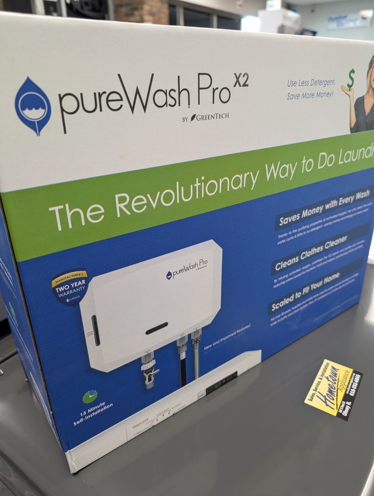 GreenTech PureWash Pro X2 Sanitizing Detergent-Less Laundry System