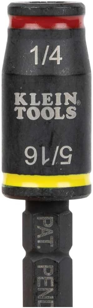 Klein Tools 32766 Impact Driver, 3-in-1 SAE Socket and Bit Silver